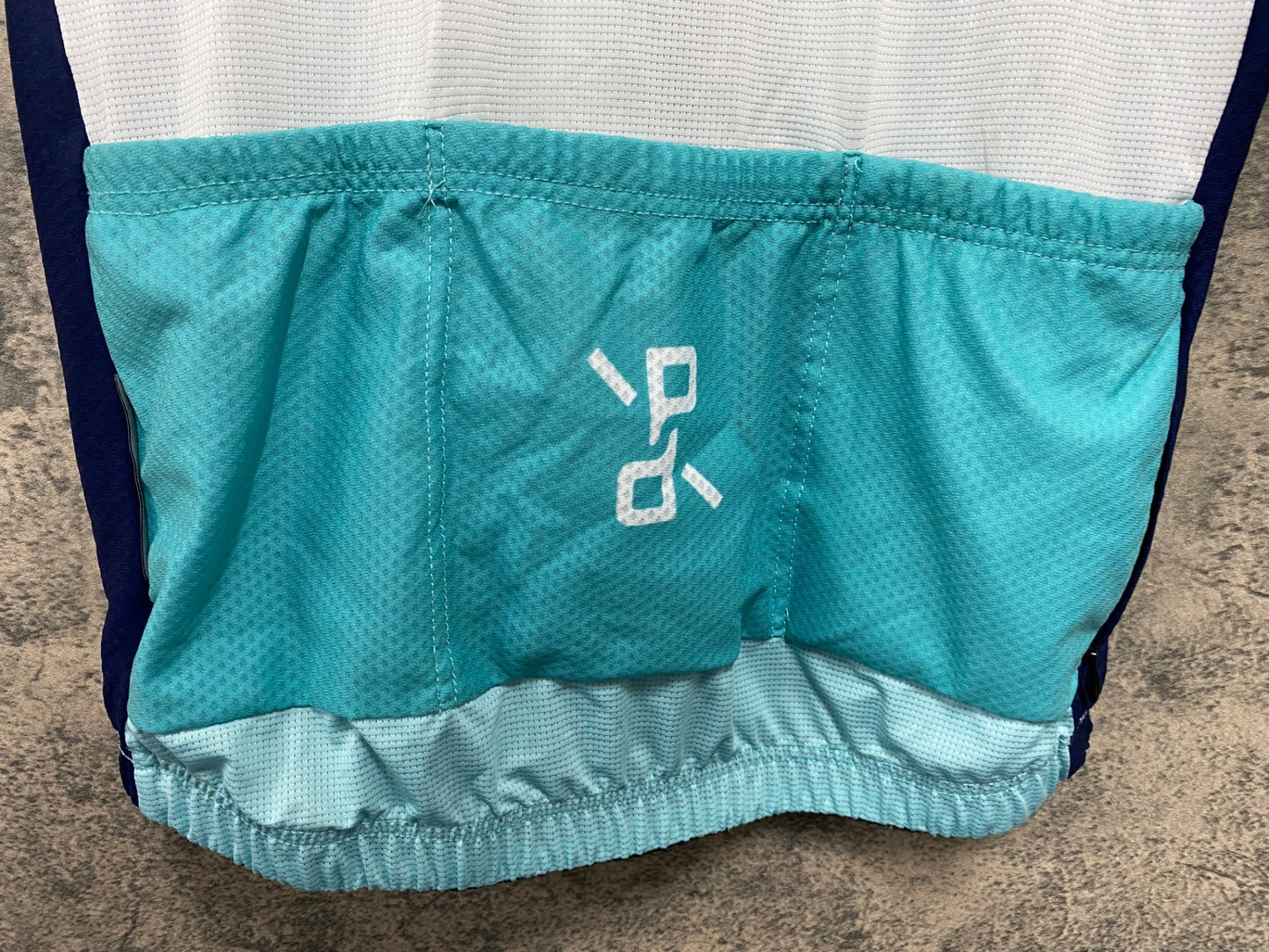 JA880 プロトンドパリ Peloton de Paris 半袖 サイクルジャージ ネイビー L ※汚れあり