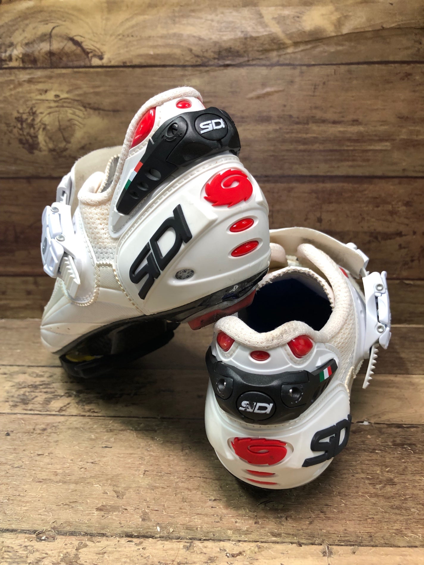 IK146 シディ SIDI エルゴ ERGO3 ビンディングシューズ 白 EU40 スピードプレイ専用