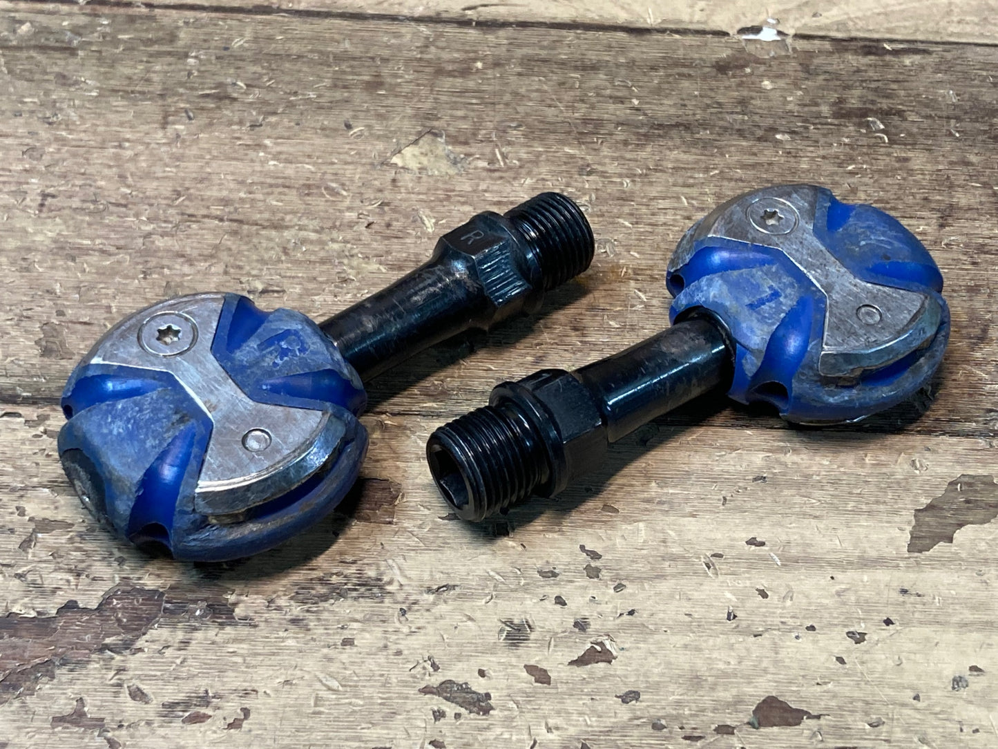 IL403 スピードプレイ SPEED PLAY ZERO ビンディングペダル クロモリシャフト 青