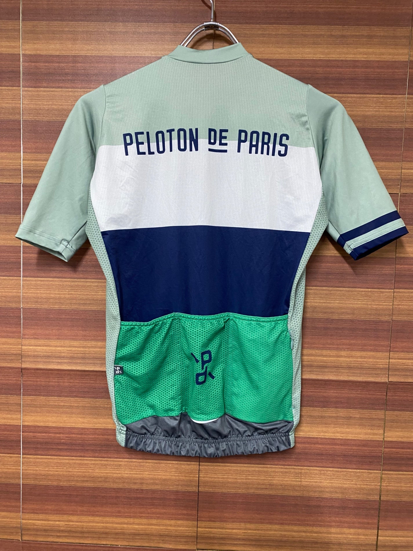 IO506 プロトンド パリ PELOTON DE PARIS 半袖 サイクルジャージ 緑 S