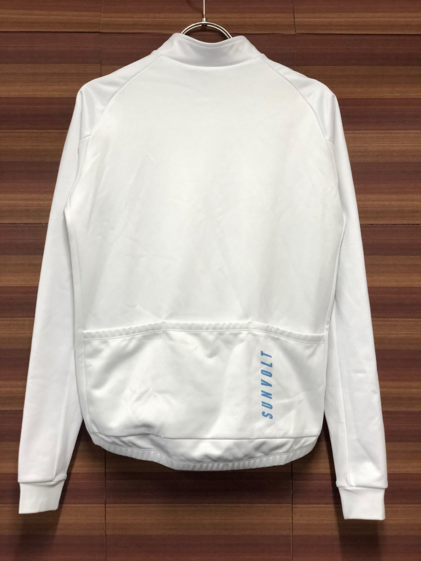 IQ822 サンボルト SUNVOLT 長袖 サイクルジャージ 白 XS 裏起毛
