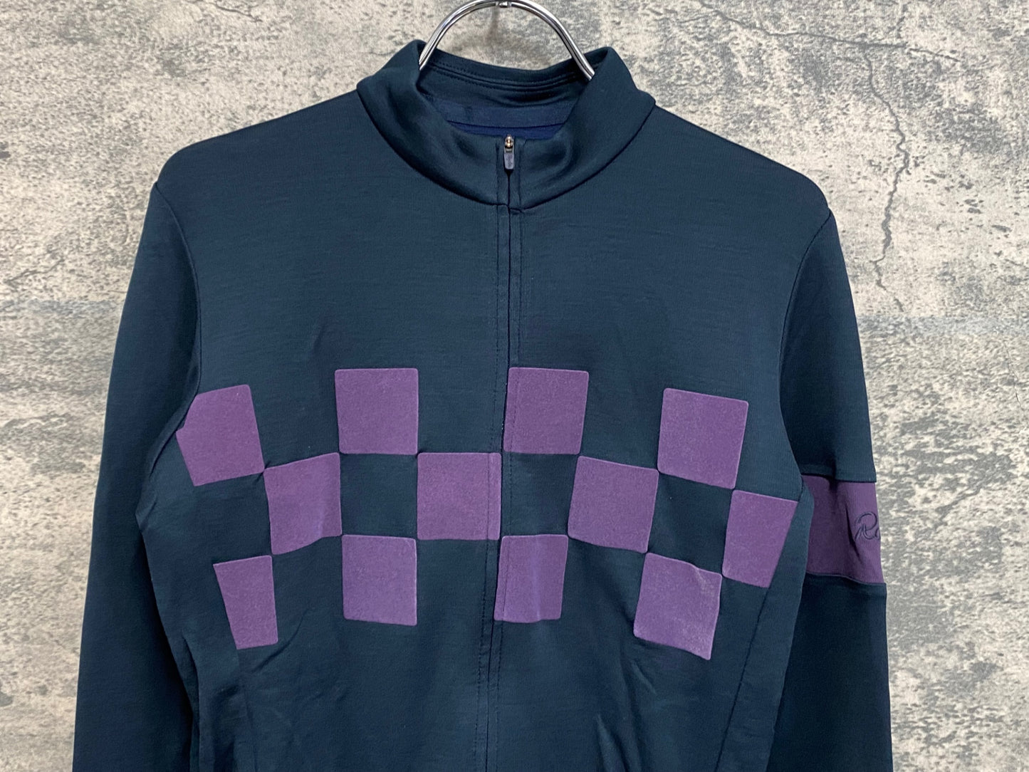 IY157 ラファ Rapha Check 長袖 サイクルジャージ S ブラック