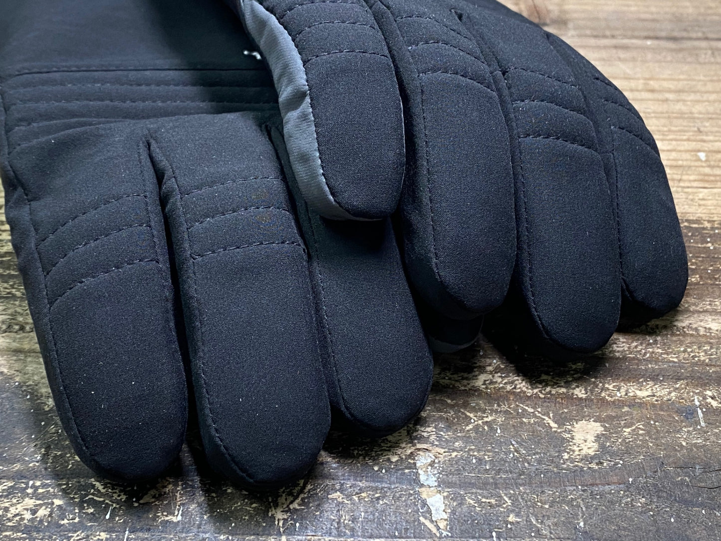 JC621 ラファ Rapha DEEP WINTER GLOVES 裏起毛 長指 サイクルグローブ 黒 M