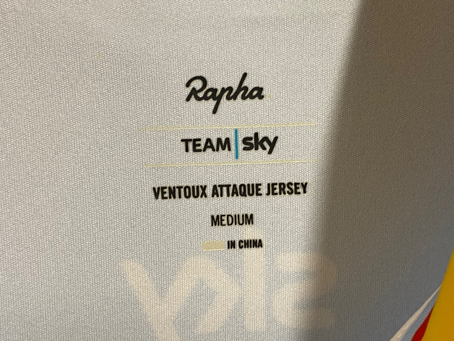 JC826 ラファ Rapha VENTOUX ATTAQUE JERSEY 半袖 サイクルジャージ 薄水色 M TEAM sky