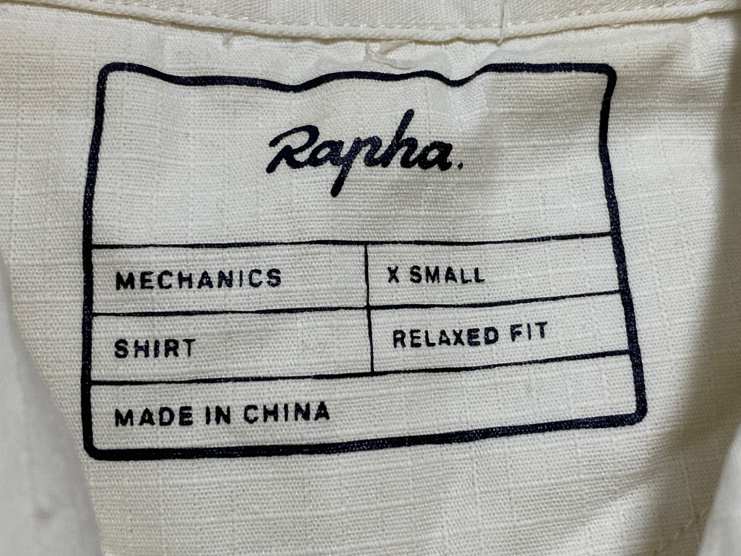 II621 ラファ Rapha MECHANICS SHIRT 長袖 Yシャツ 白 XS