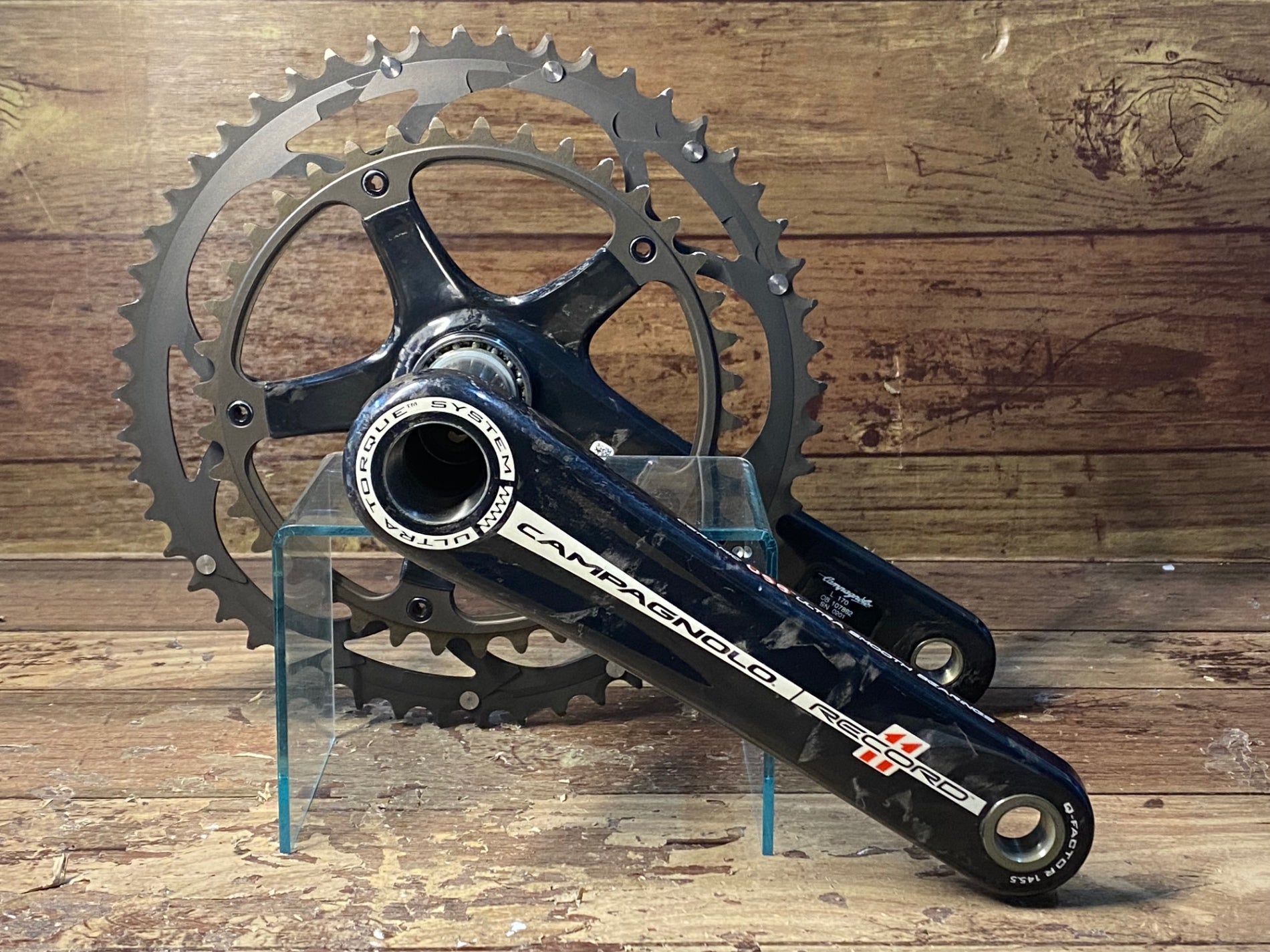 HX450 カンパニョーロ Campagnolo レコード RECORD ウルトラトルク カーボン クランクセット 170mm 53/39T 11S  5H