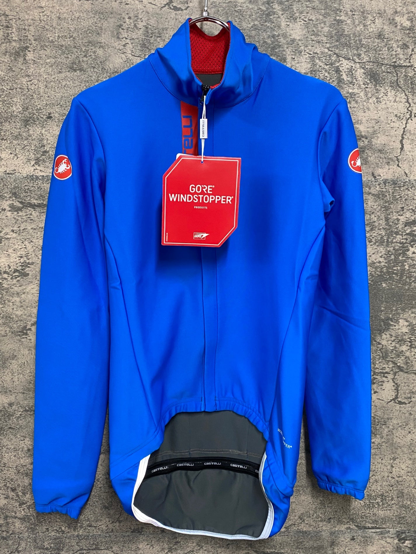 IY891 カステリ CASTELLI 長袖 サイクルジャケット 青 S