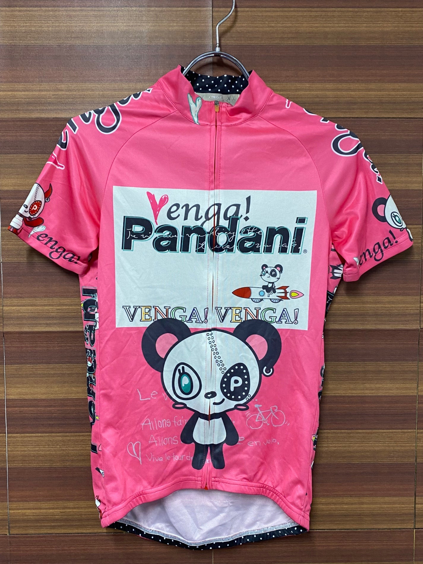 IT127 パンダーニ Pandani 半袖 サイクルジャージ ピンク S