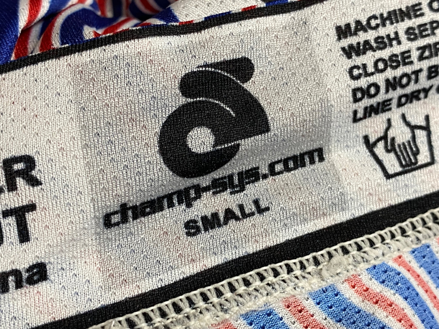 IV199 チャンピオンシステム champion system 半袖サイクルジャージ 赤青 S