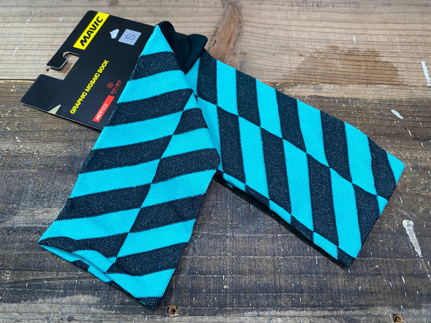IR273 マヴィック MAVIC Graphic Mosaic Socks ソックス 青 35-38