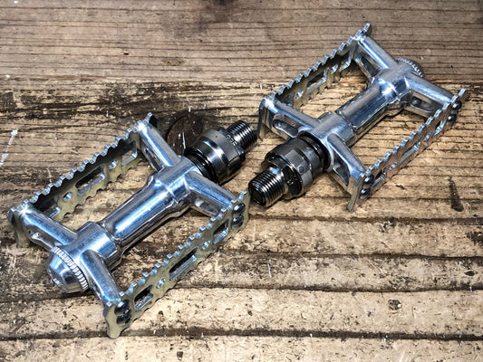 JA973 三ヶ島 MKS シルバン SYLVAN STREAM NEXT Ezy Superior フラットペダル シルバー