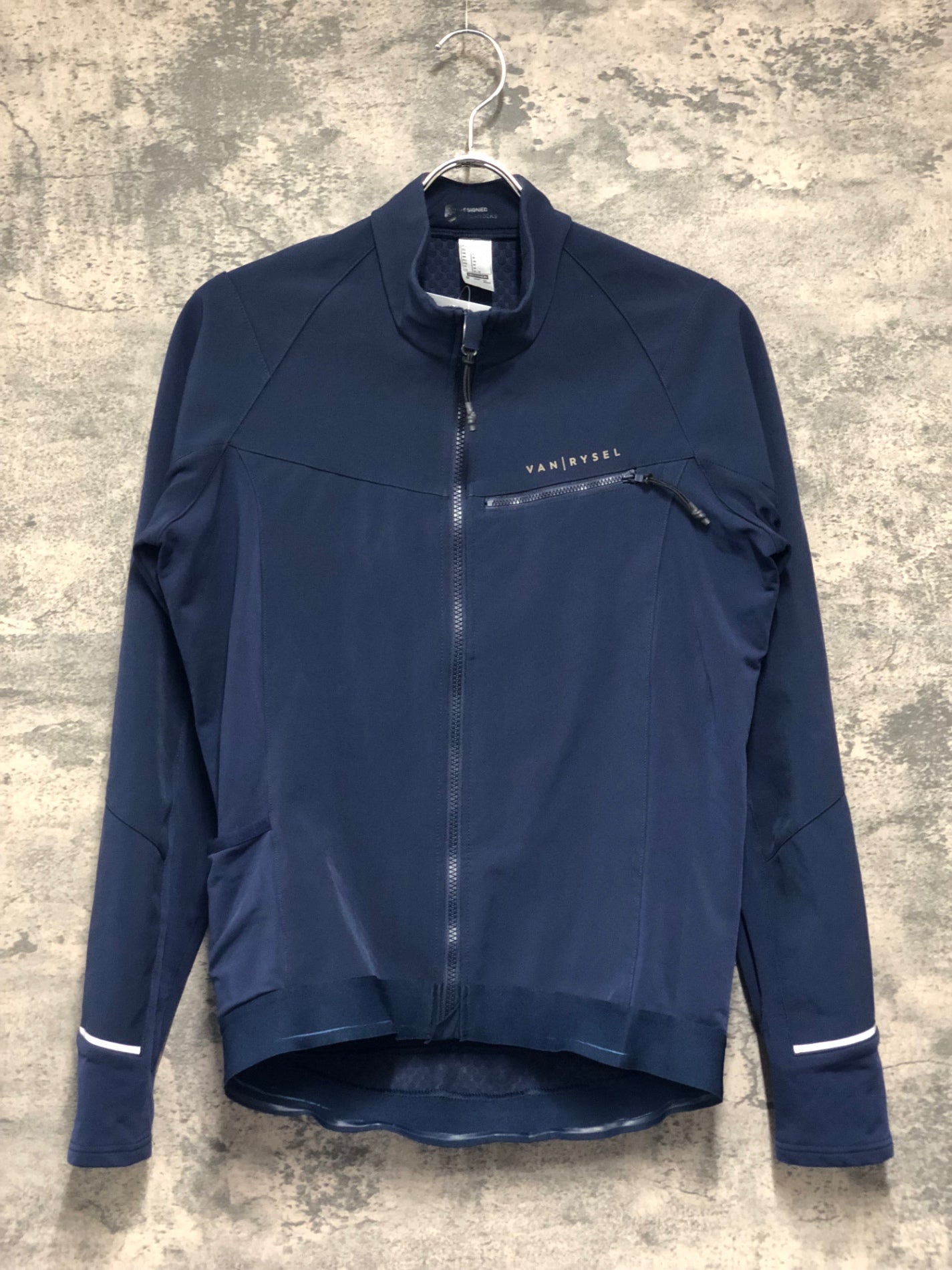 JA835 デカトロン DECATHLON 長袖 サイクルジャケット 濃紺 M VAN RYSEL