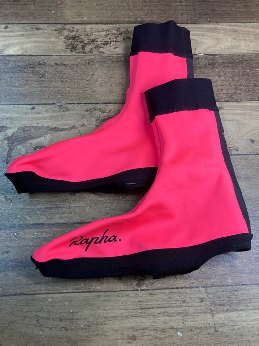 HU151 ラファ Rapha WINTER OVERSHOES ピンク L ※汚れ