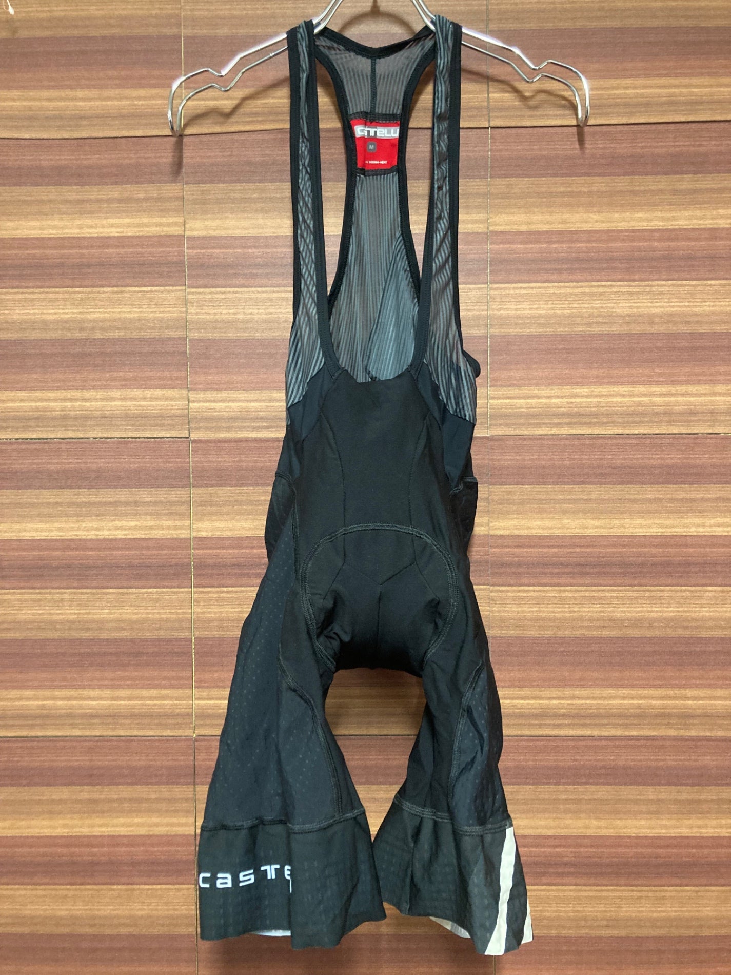 IS778 カステリ CASTELLI ロッソコルサ ROSSO CORSA ビブショーツ 黒 M