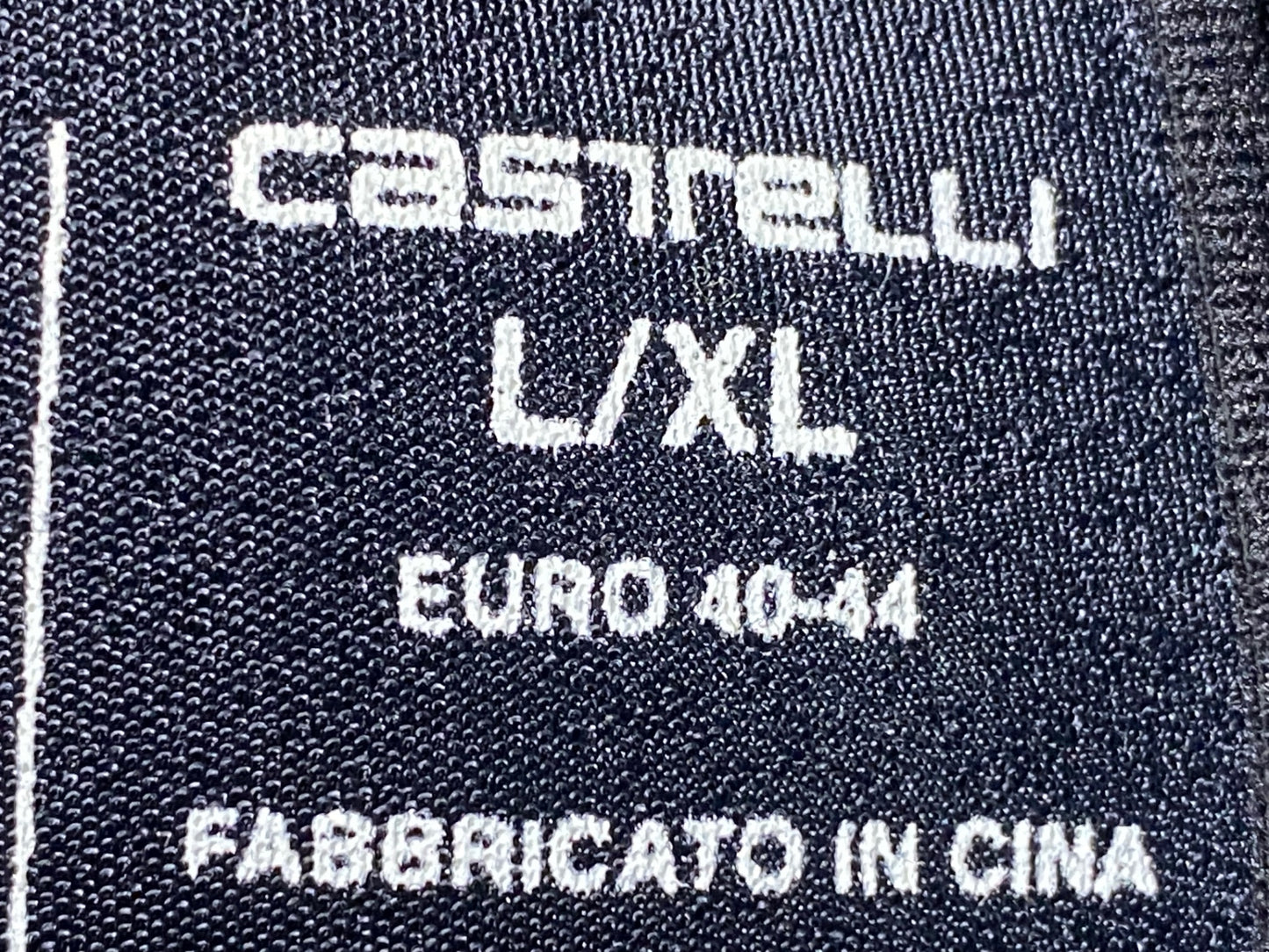 IV935 カステリ CASTELLI DILUVIO シューズカバー 黒 L/XL