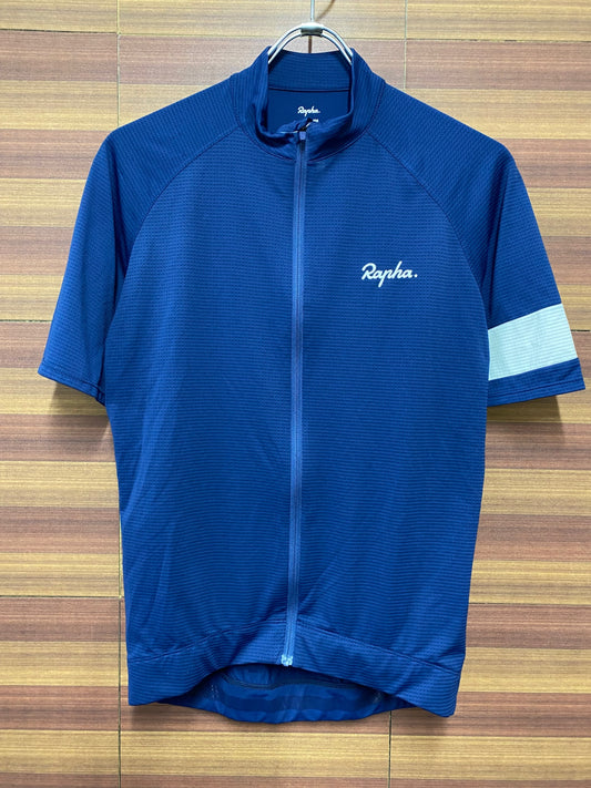 IK227 ラファ Rapha CORE LIGHTWEIGHT JERSEY 半袖 サイクルジャージ 紺 M