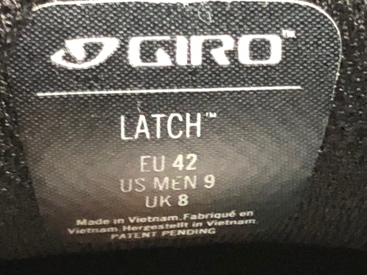 IS019 ジロ GIRO ラッチ LATCH シューズ  黒 EU42