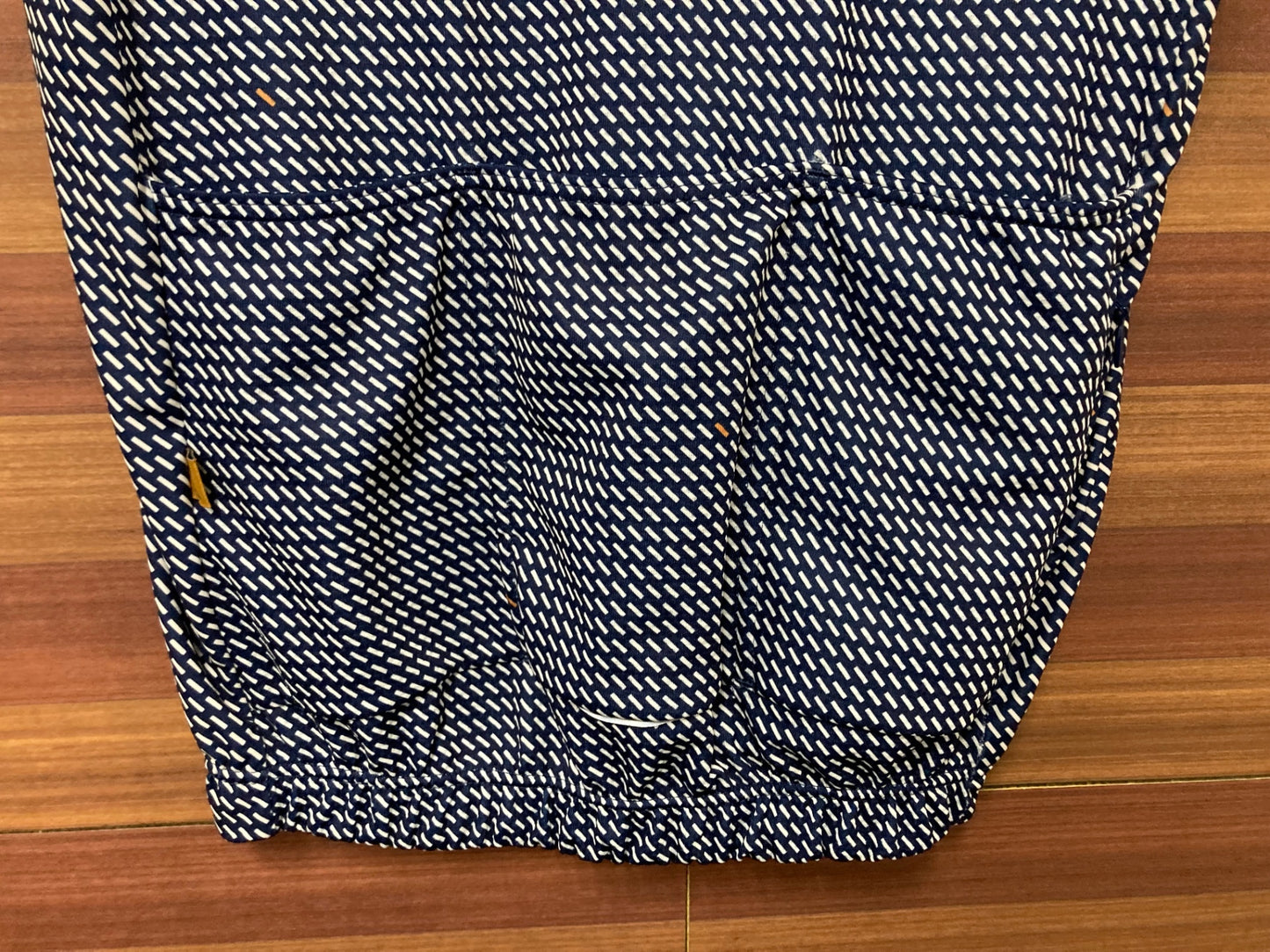 IM346 プロトンドパリ PELOTON DE PARIS 半袖 サイクルジャージ 青 黒 S ※色あせ、タバコ臭あり