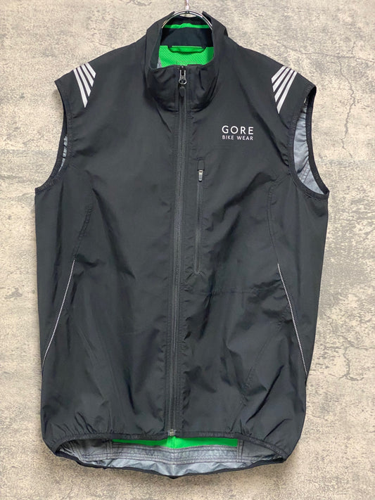 JC092 ゴア GORE BIKE WEAR ジレ サイクルベスト 黒 L GORE-WINDSTOPPER