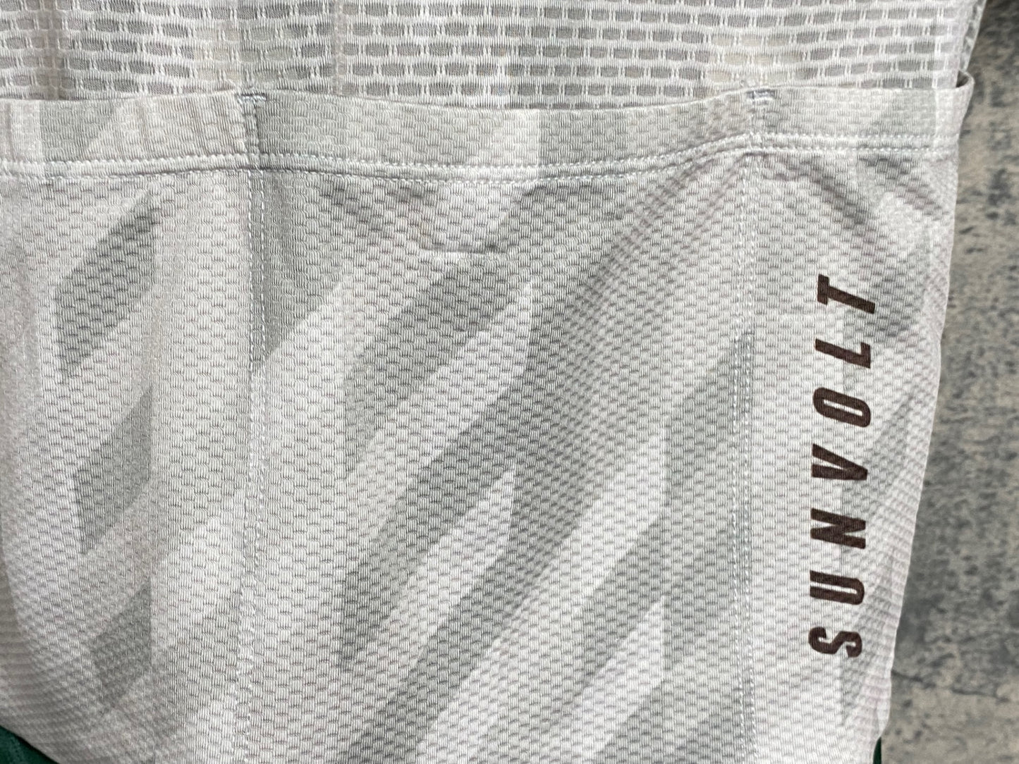 JC674 サンボルト SUNVOLT 半袖 セパレート ワンピース 白 緑 L ※付け根スレ