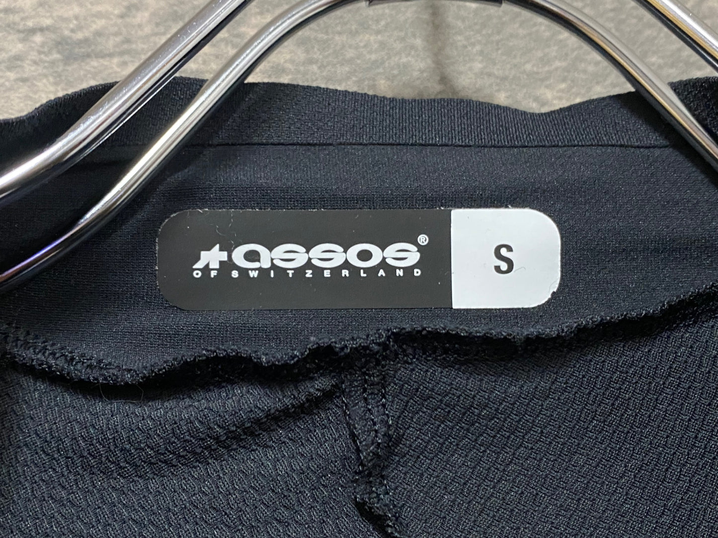 IZ188 アソス assos EQUIPE RS TARGA 半袖 ワンピース スキンスーツ 黒 S ※穴開き