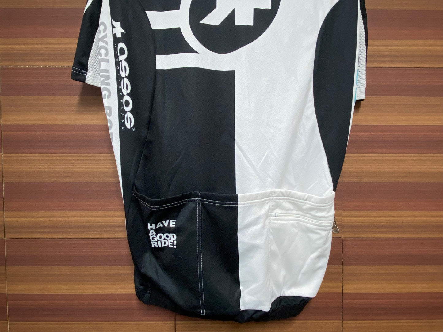 IH156 アソス assos SS.MANGUSSTA S7 半袖 サイクルジャージ 黒 白 M