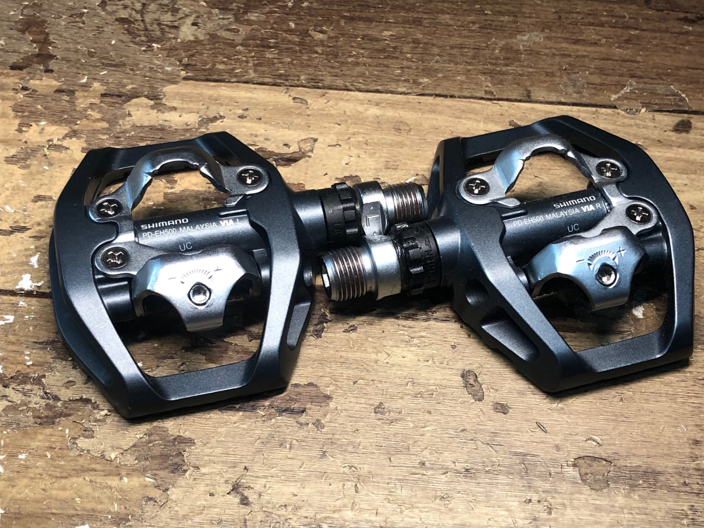 IF428 シマノ SHIMANO PD-EH500 ビンディングペダル SPD 片面フラット ※回転スムーズ