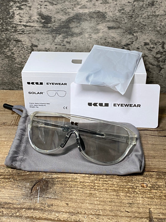 IR066 ケープラス KPLUS KU EYEWEAR SOLAR サングラス アイウェア Crystal White UV400 調光レンズ