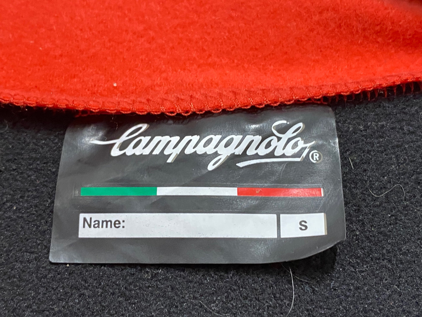 IZ545 カンパニョーロ CAMPAGNOLO 長袖 サイクルジャケット 赤 S 裏起毛