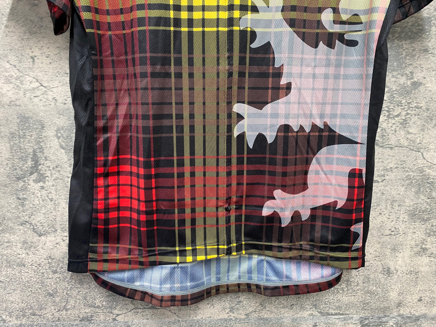 JB509 カペルミュール KAPELMUUR 半袖 サイクルジャージ 黒 黄 チェック柄 XL