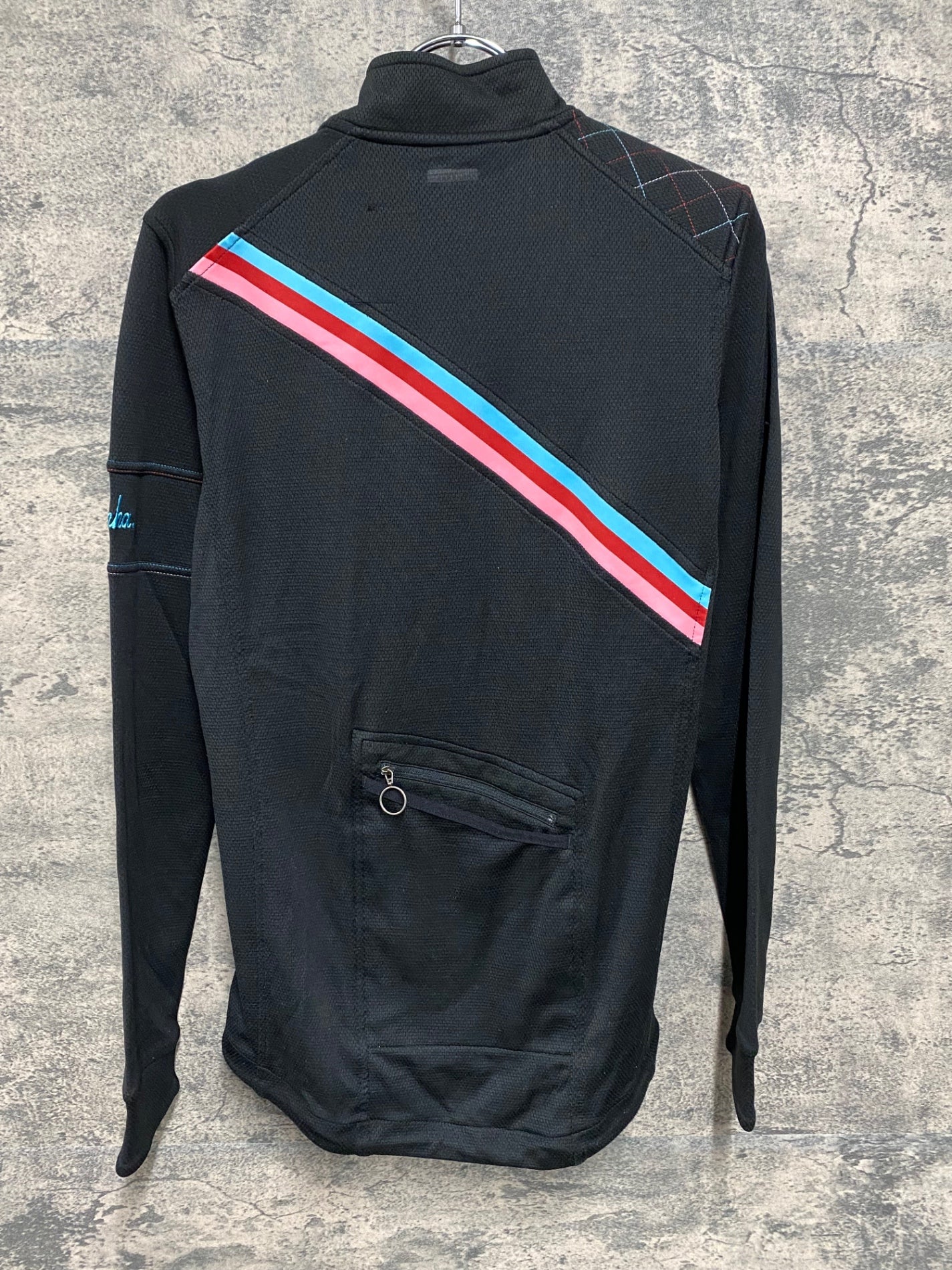 IY150 ラファ Rapha CROSS 長袖 サイクルジャージ S キャンディストライプ