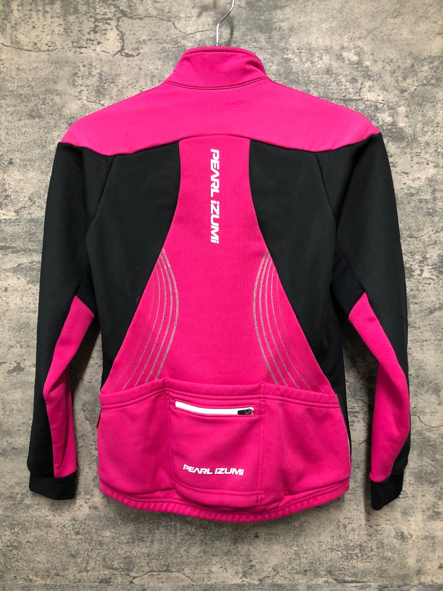 IZ913 パールイズミ PEARL iZUMi 長袖 サイクルジャケット 黒 ピンク M 裏起毛