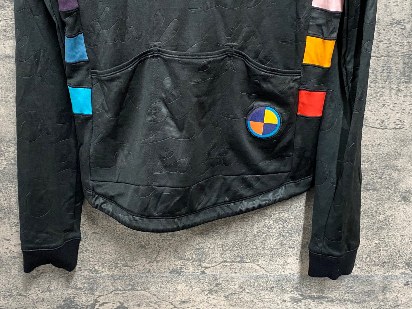 JC611 ラファ Rapha PAUL SMITH & RAPHA LONG SLEEVE CLASSIC JERSEY 長袖 サイクルジャージ 黒 M