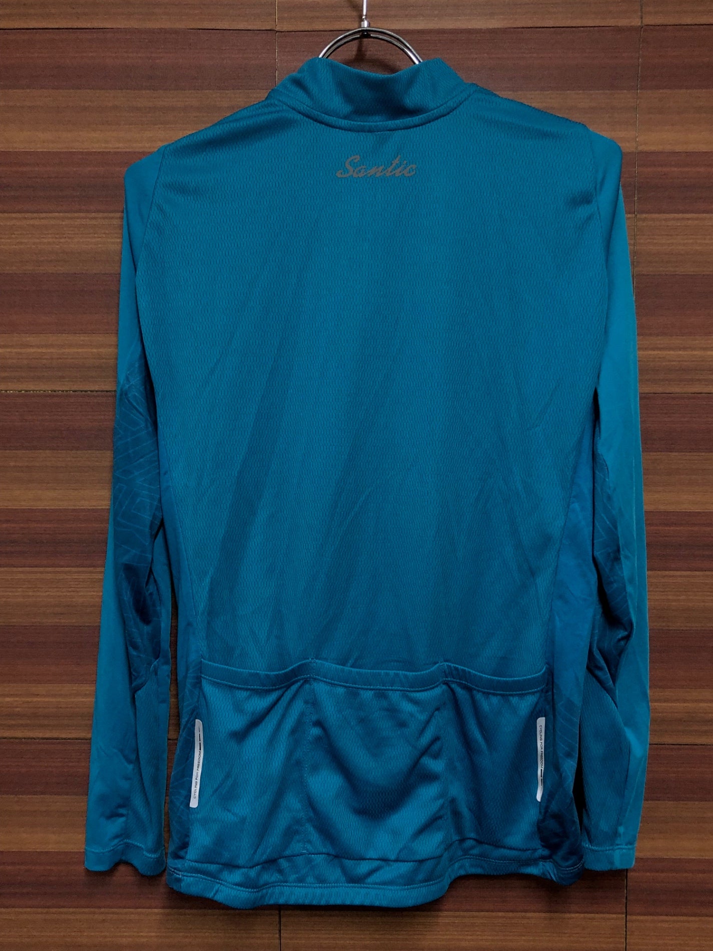 IN340 サンティック santic 長袖 サイクルジャージ 青 L
