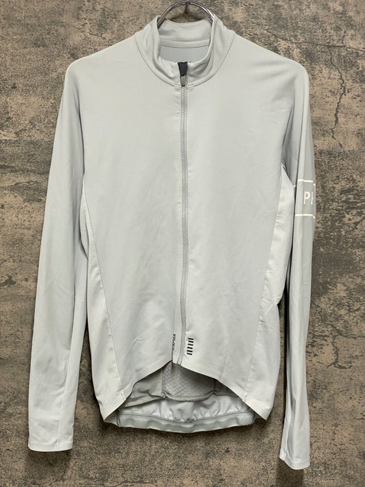JB920 ラファ Rapha PRO TEAM LONG SLEEVE THERMAL JERSEY 長袖サイクルジャージ グレー S 裏起毛