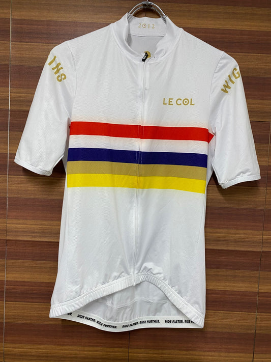 IO476 ルコル LE COL 半袖 サイクルジャージ 白 L