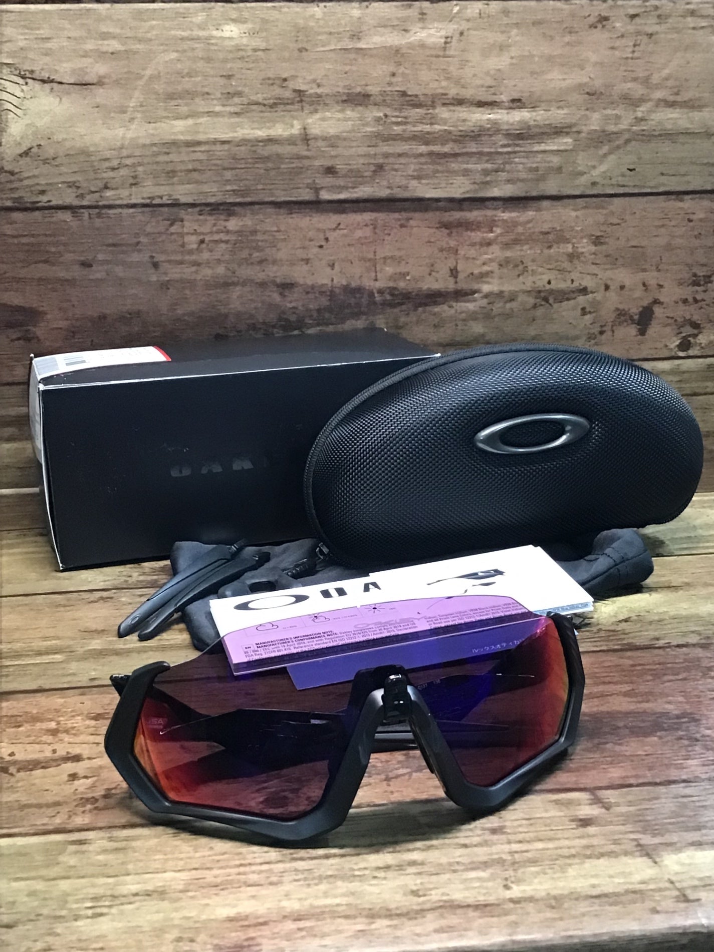 IK578 オークリー OAKLEY FLIGHT JACKET アイウェア サングラス 黒
