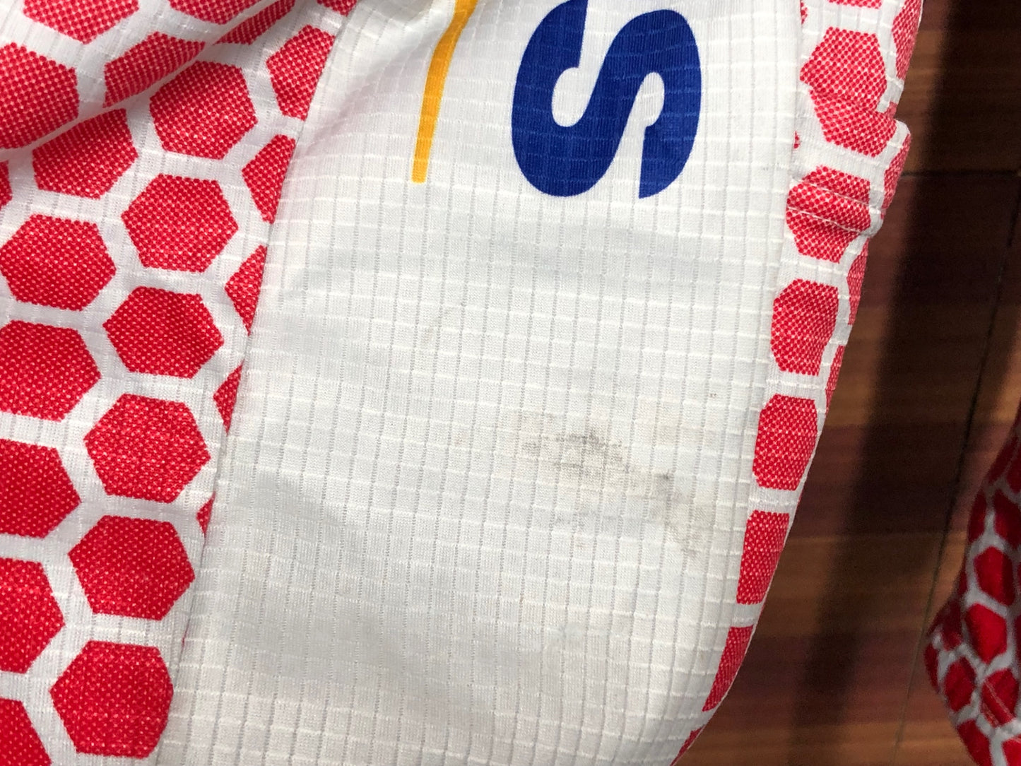 IP089 フェルマルク VERMARC 長袖 サイクルジャージ 白 赤 M 裏起毛 COLNAGO