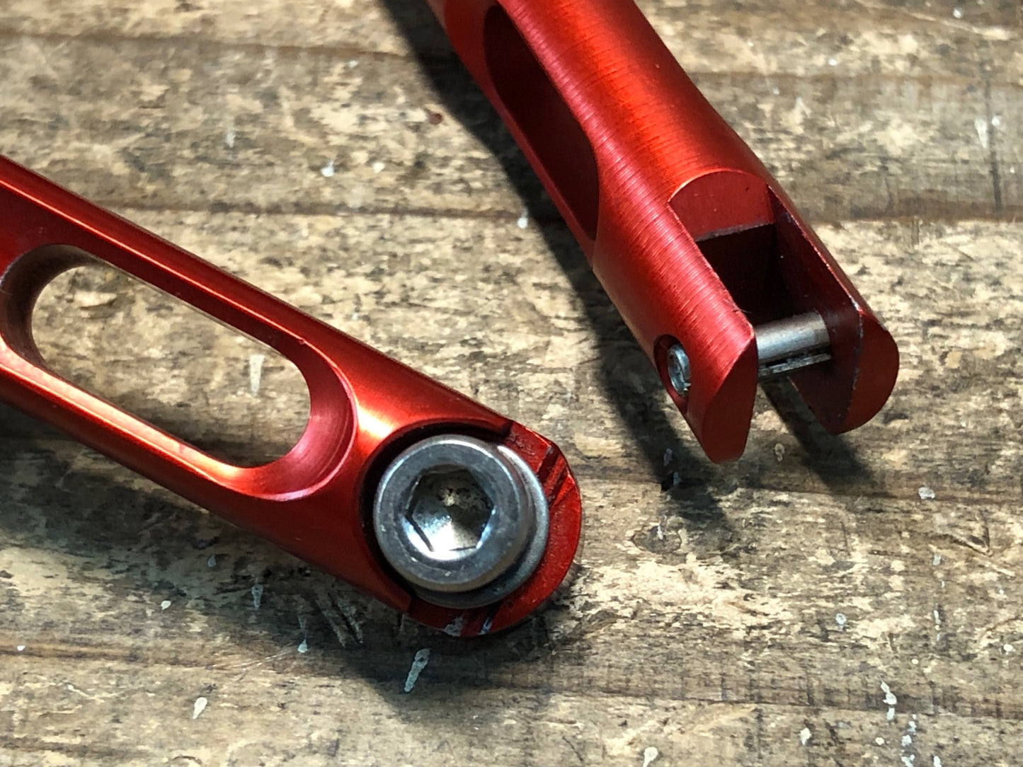 HT586 ポール PAUL MOTOLITE 片側 Vブレーキ レッド