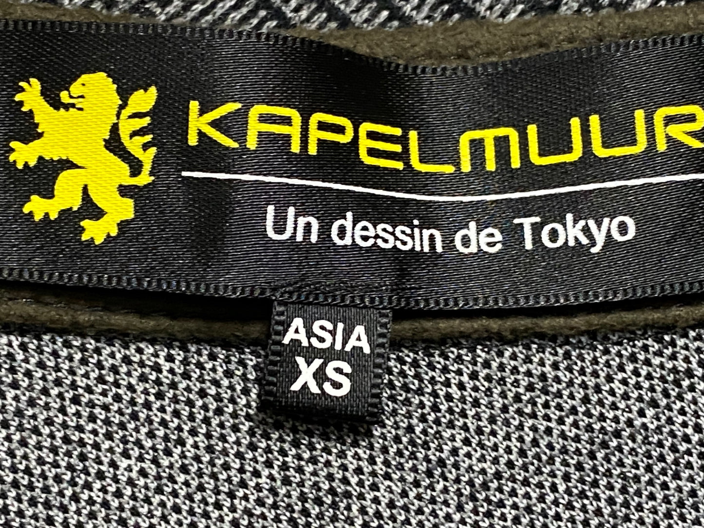 ID443 カペルミュール kapelmuur 長袖シャツジャージ グレンチェック グレーASIA XS