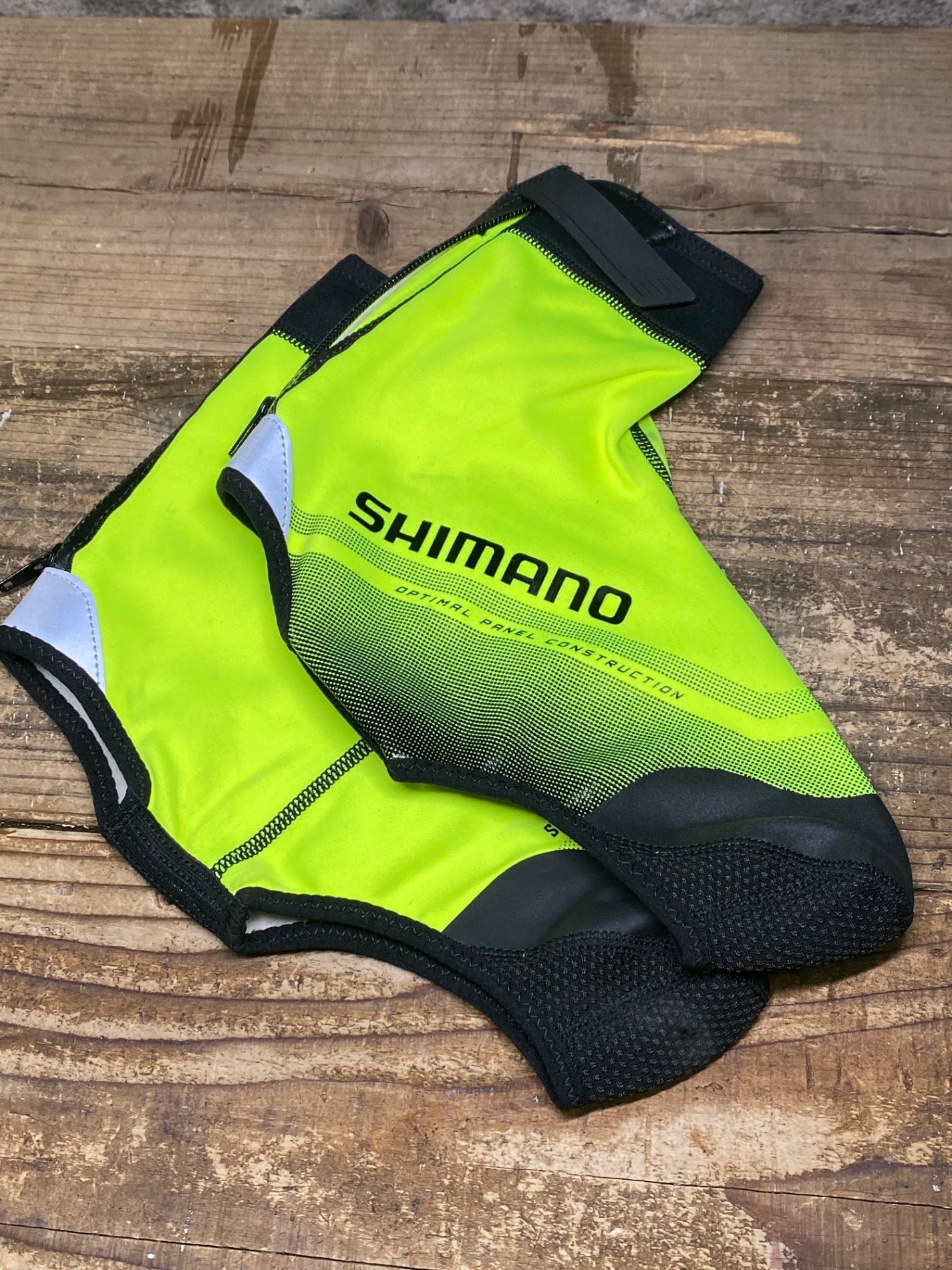 IY448 シマノ SHIMANO シューズカバー 黄 L 裏起毛