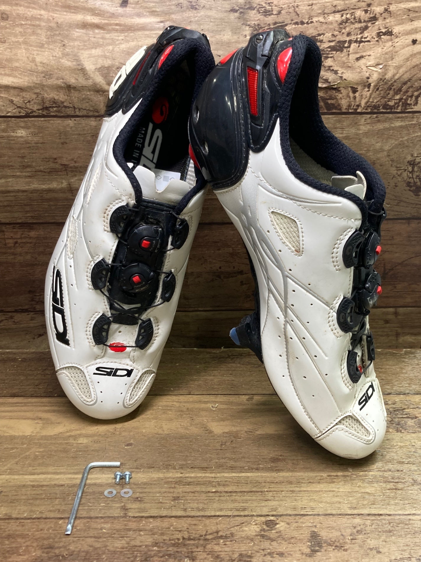 IJ885 シディ SIDI SCARPE SHOT ビンディングシューズ 白 EU43 SPD-SL