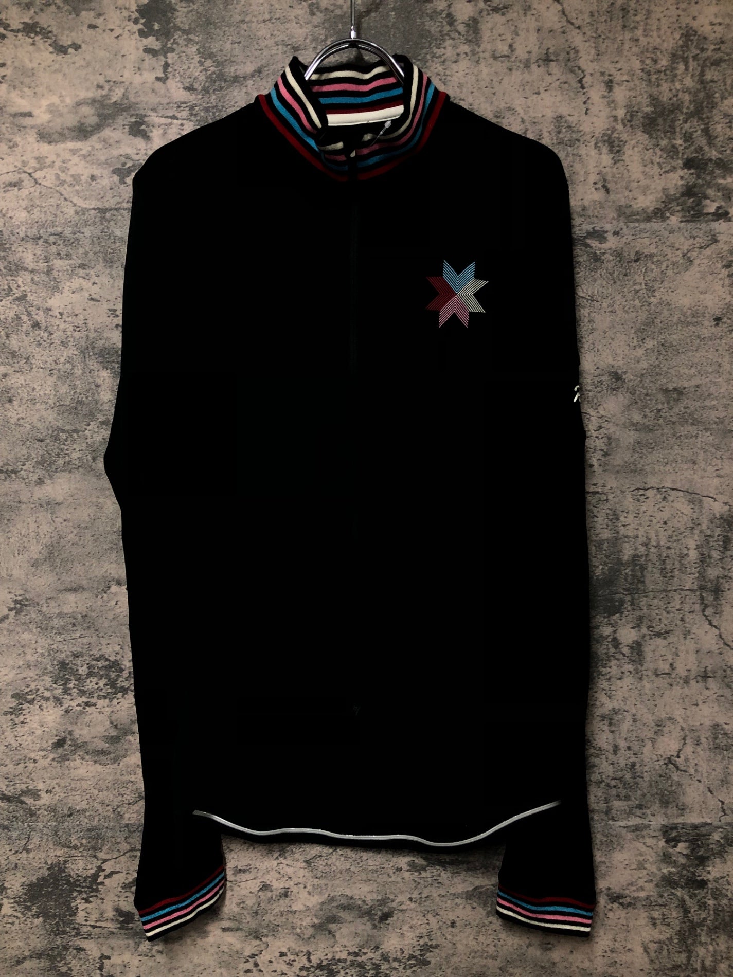 IY511 ラファ Rapha CROSS 18 CLASSIC LS JERSEY 長袖 サイクルジャージ 黒 L 裏起毛