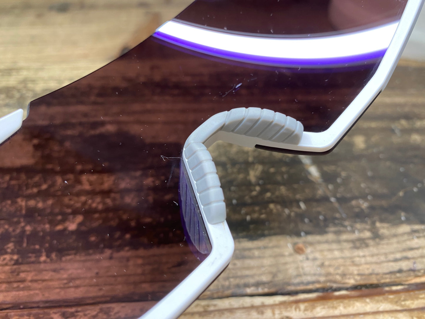 JC080 100％ レーストラップ RACETRAP サングラス アイウェア 白 HiPERレンズ