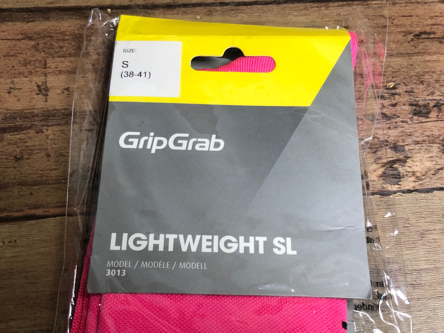 IE894 グリップグラブ Grip Grab LIGHTWEIGHT SL サイクルソックス ピンク S 38-41 未使用