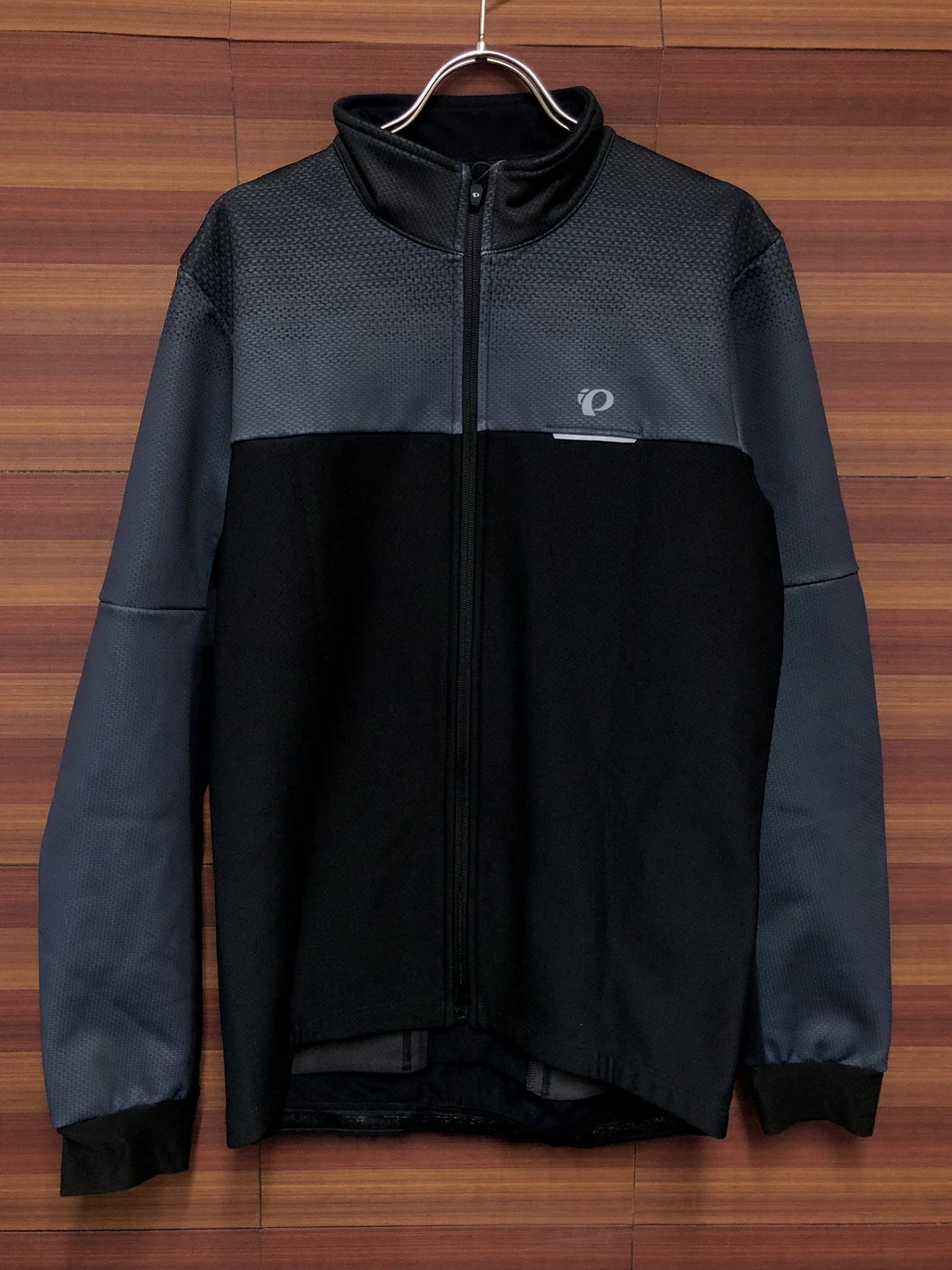 IQ699 パールイズミ PEARL iZUMi 長袖 サイクルジャケット 黒 グレー 黒 XL 裏起毛