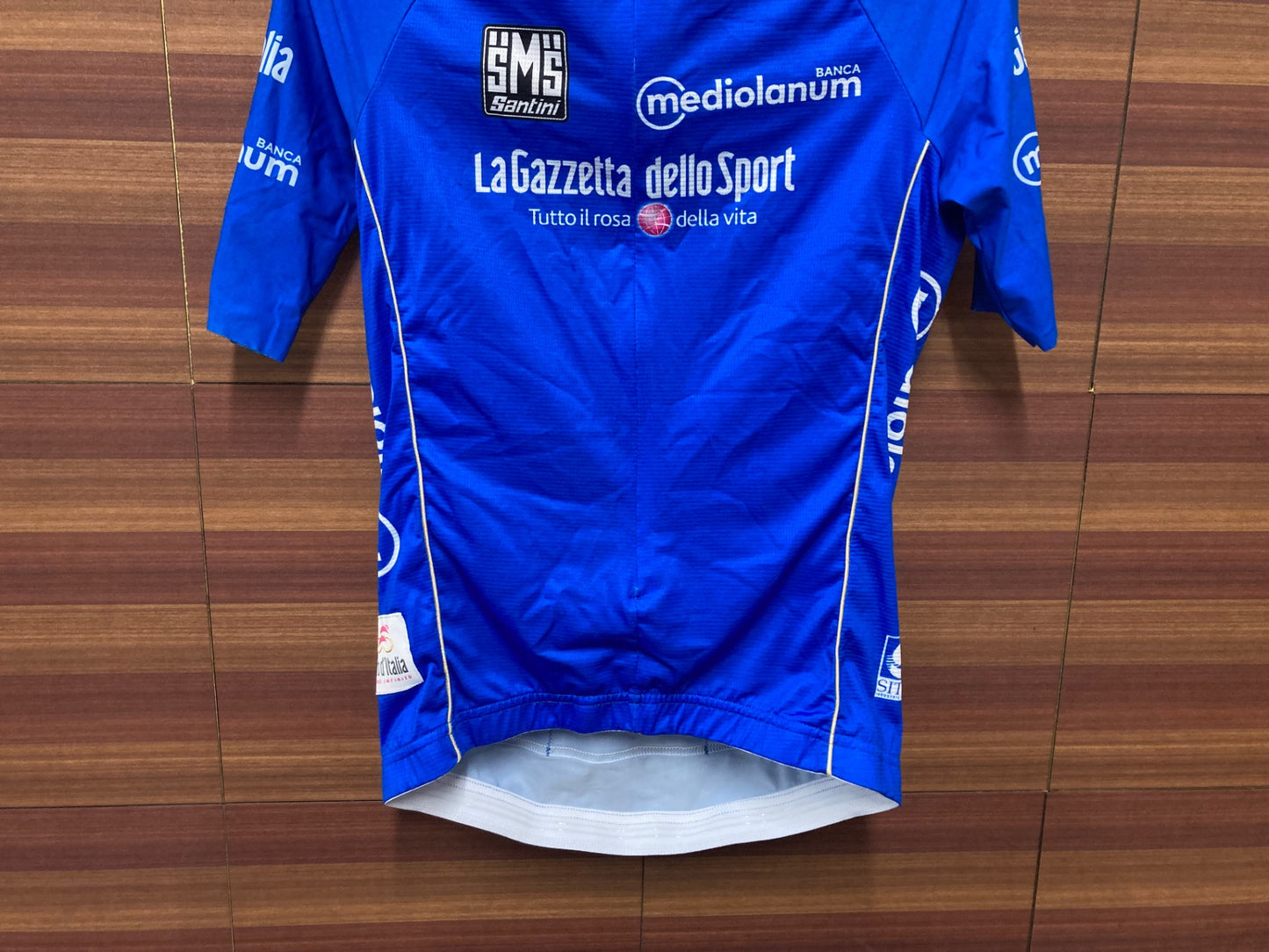 IU818 サンティーニ Santini 半袖 サイクルジャージ 青 レディース M