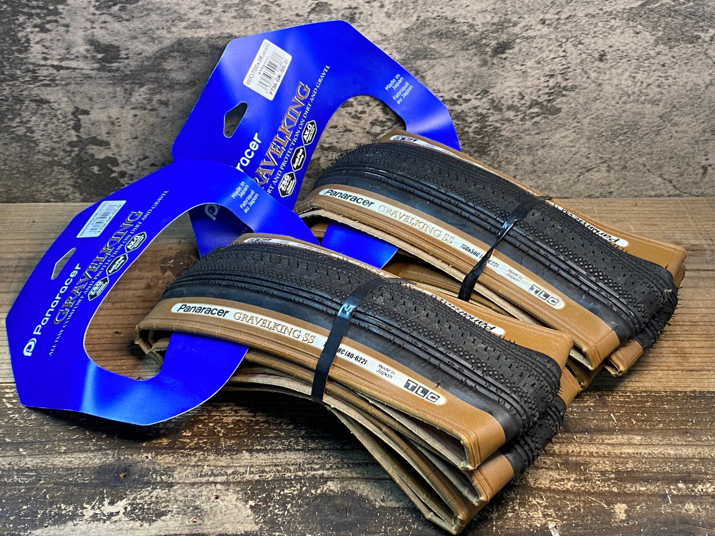 JA561 パナレーサー Panaracer グラベルキング GRAVELKING SS TLC タイヤ 黒/茶 700x38C セット