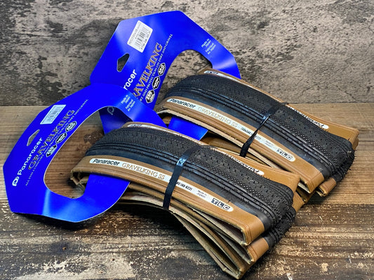 JA561 パナレーサー Panaracer グラベルキング GRAVELKING SS TLC タイヤ 黒/茶 700x38C セット