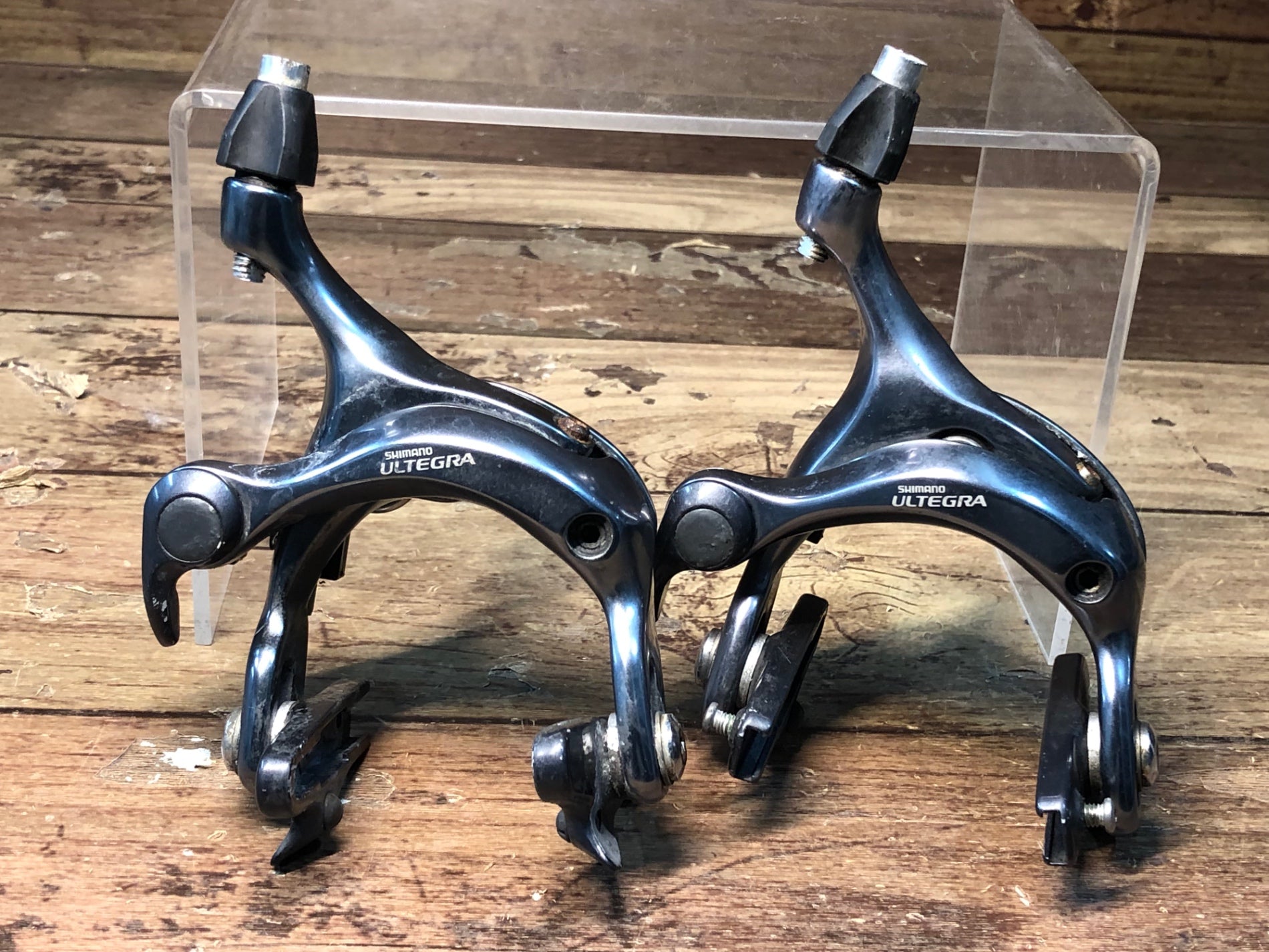 HM485 シマノ SHIMANO アルテグラ ULTEGRA BR-6600 キャリパーブレーキ 前後セット ※錆、使用感大